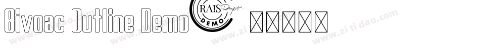 Bivoac Outline Demo字体转换